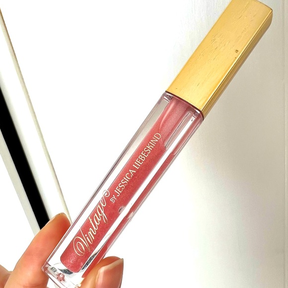 5 for 25⚡️Vintage Sparkling Lip Gloss by Jessica Liebeskind in Pink Sequin - Picture 4 of 6